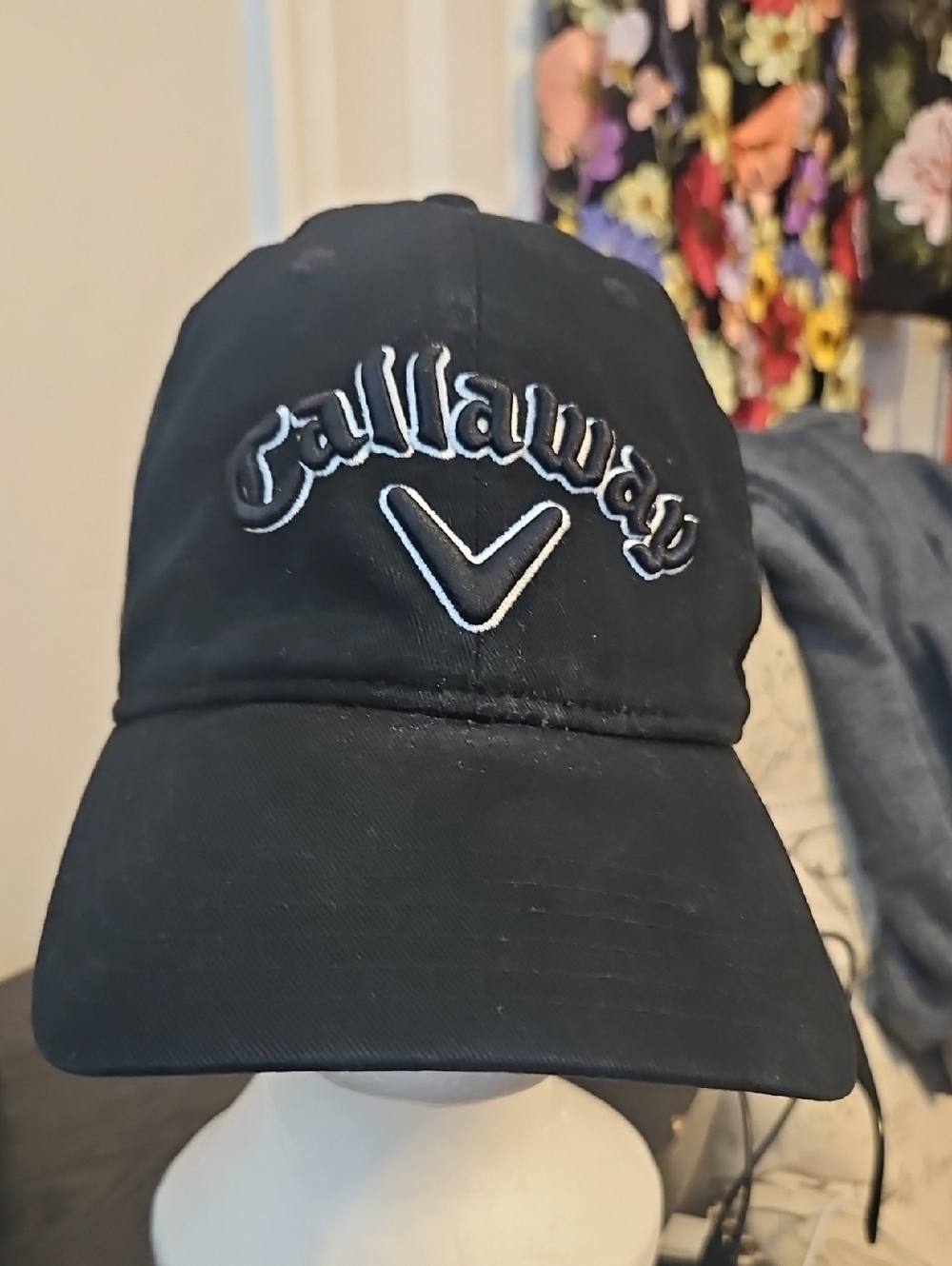Callaway Black Hat with White Embroidered Logo
